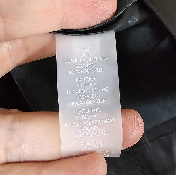 NWT Calvin Klein Vegan Faux Leather Sheath Dress - Picture 5 of 5